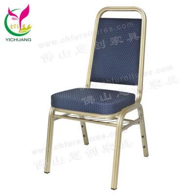 Yc-Zl11-03 Cheap Wholesale Stacking Champagne Silver Hotel Aluminum Banquet Chair