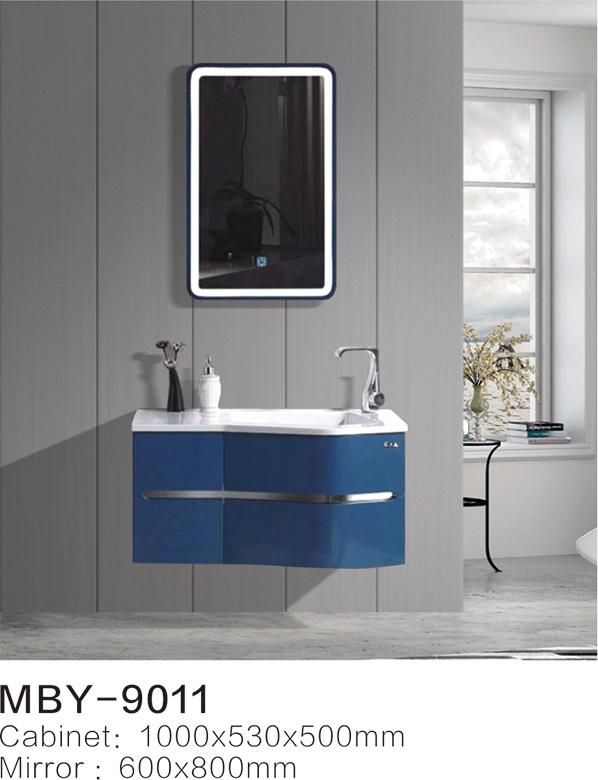 Glass Basin Bathroom Cabinet with LED Mirror with Good Price