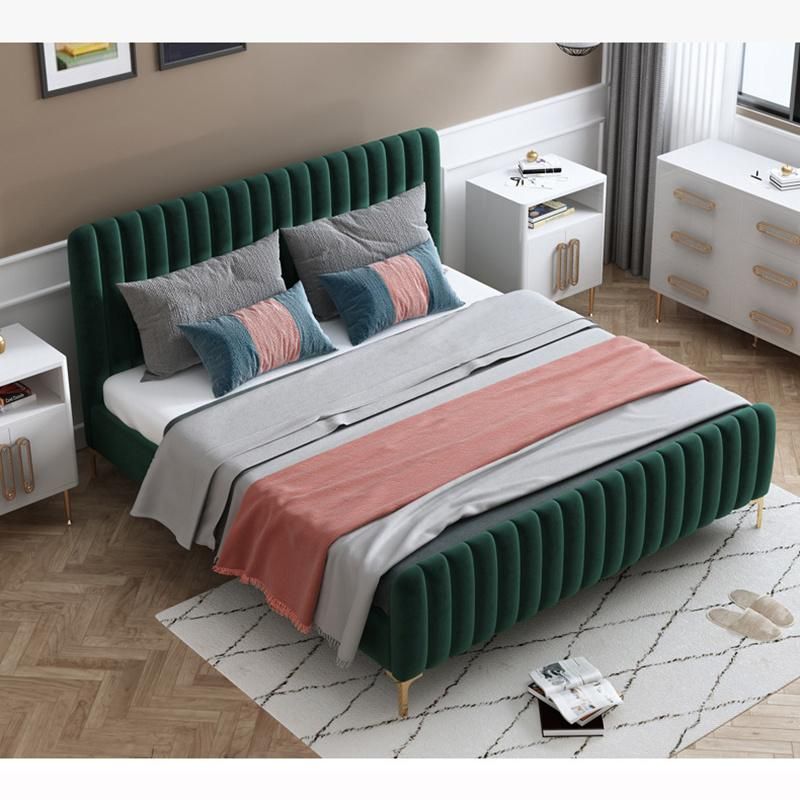 Custom Free Size Upholstered Platform Bed Modern Bedroom Furniture Beds