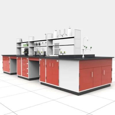 Pharmaceutical Factory Steel Movable Lab Bench, School Steel Lab Furniture Hexagonal/