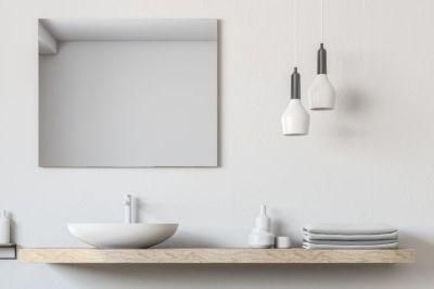 4mm Bevel Edge Bathroom Oval Round Rectangle Shape Frameless Mirror