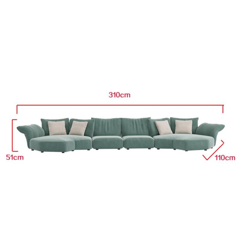 Nordic Minimalist Design Wooden Home Living Room Furniture Modern Couches Corner Sofa