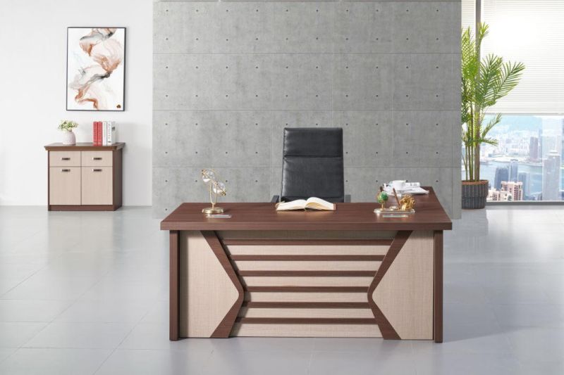 Hot Sale Patent Design Wooden L Shaped MDF Modern Executive Office Table