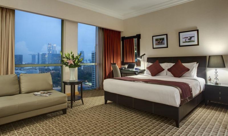 Elegant Hotel Furniture with Wood Furnishing Set for Guest Room Furniture