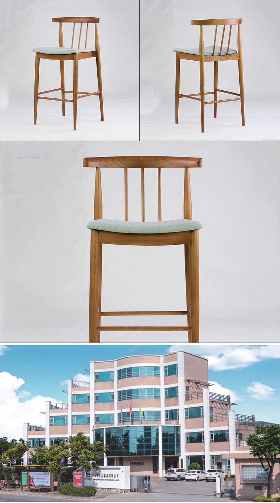 Bar Chair High Counter Furniture Modern Wooden High Footstool Bar Chair