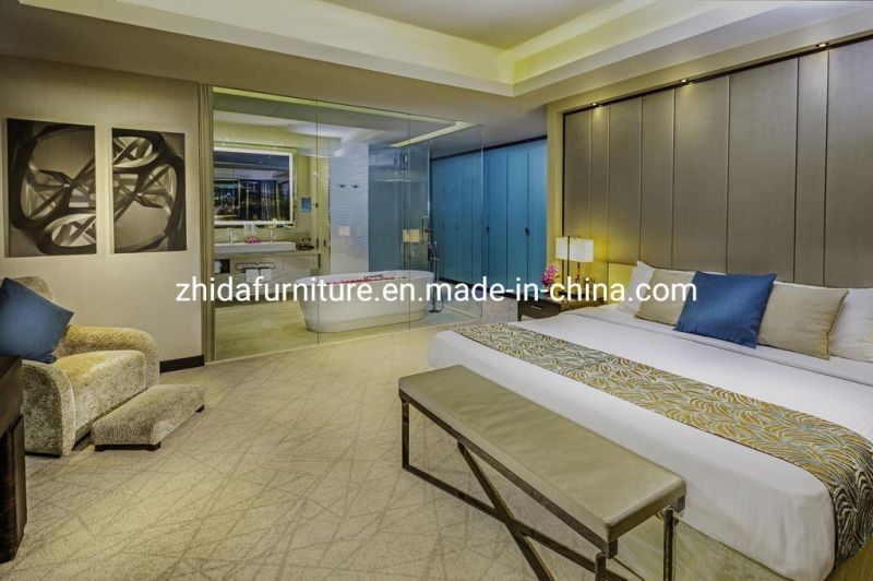 China Foshan Wooden 5 Star Modern Hotel Bedroom Set Furniture