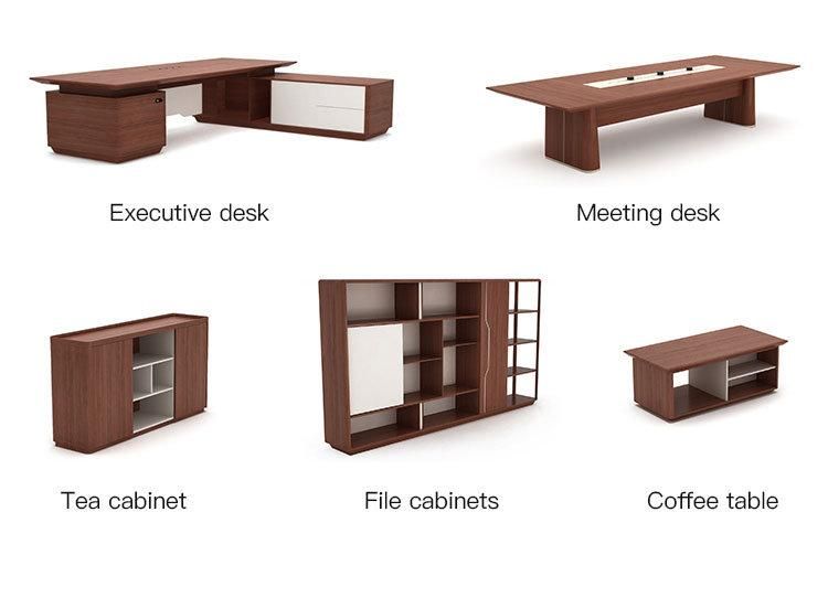 8FT Italian Style Luxury Wooden Executive Office Desk Modern