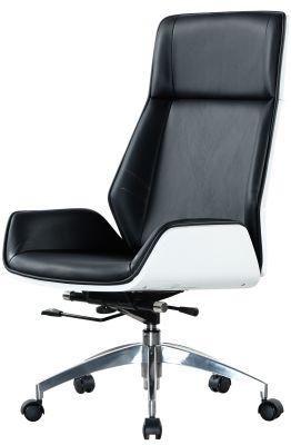 Modern Designer Swivel Office Meeting Chair with Stainless Steel Base