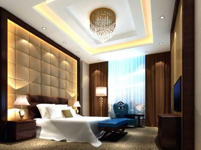 Chinese Luxury Modern Wooden Hotel King Room Bedroom Set Suite Furniture