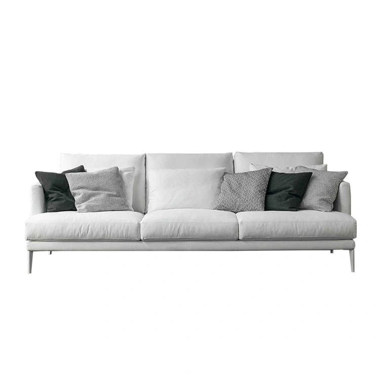 Italian Modern Couch Set Design Living Room Big Luxury Sectional Linen Upholstery Fabric Sofa