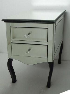 Best Selling Nightstand with 2 Drawers Mirror Bedside Tables