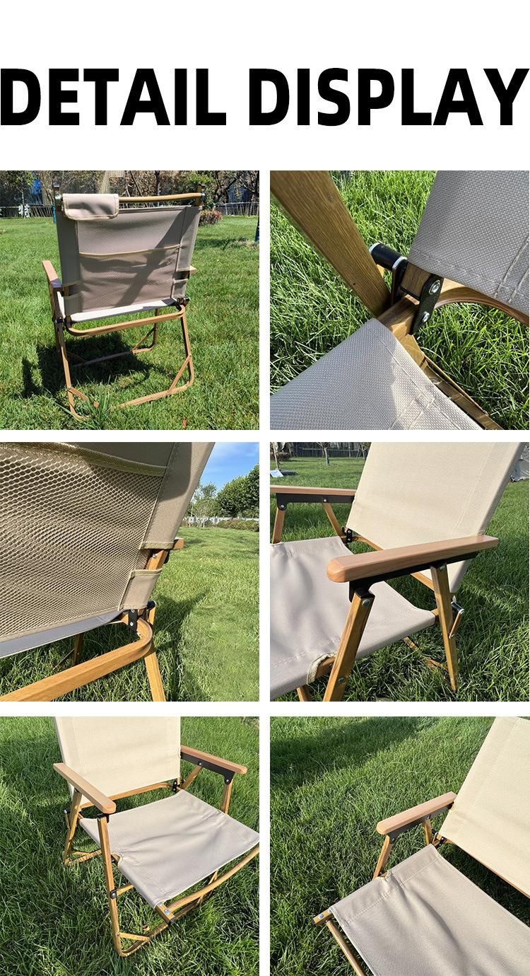 Hot-Selling Modern Outdoor Seaside Barbecue Park Camping Simple Portable Picnic Chair Beach Chair Outdoor Indoor Aluminum Folding Chair Fishing Chair