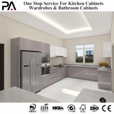 PA U-Shaped Wall Cabinet Kitchen Modular Design Modern Multi-Functional Removable Kitchen Cabinet