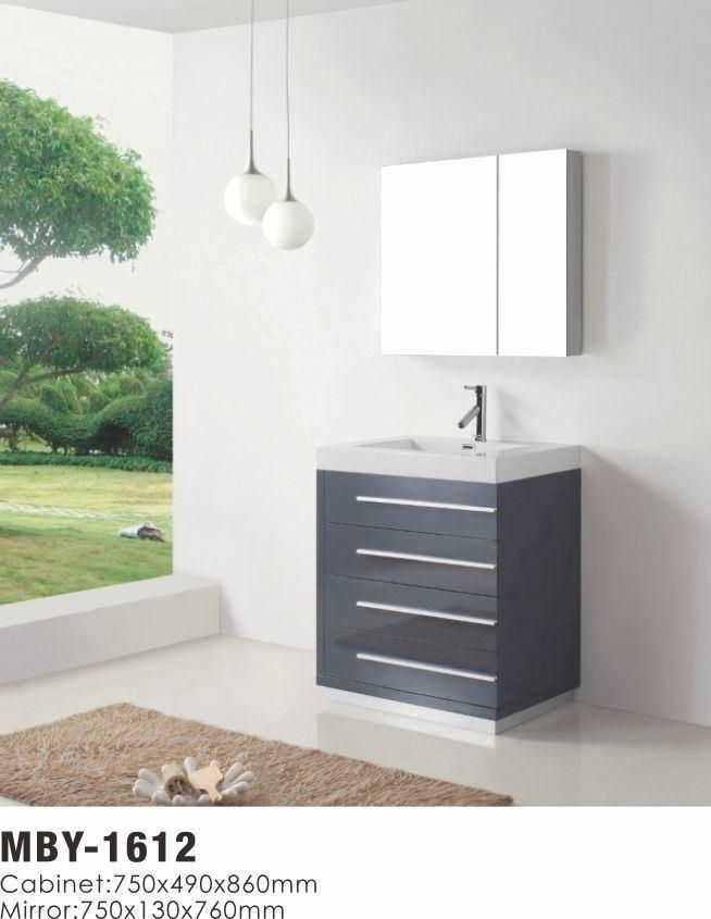 Wholesale MDF Bathroom Vanity with Mirror Cabinet China Supplier