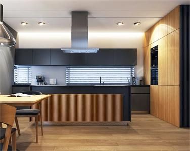 Modern High End Multifunctional Large Storage Stain Resistant Melamine Kitchen Cabinet