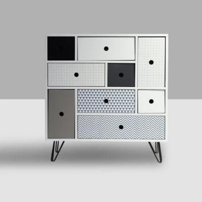 Simple French Style New Design Good Quality Modern Wooden Chest of Drawer