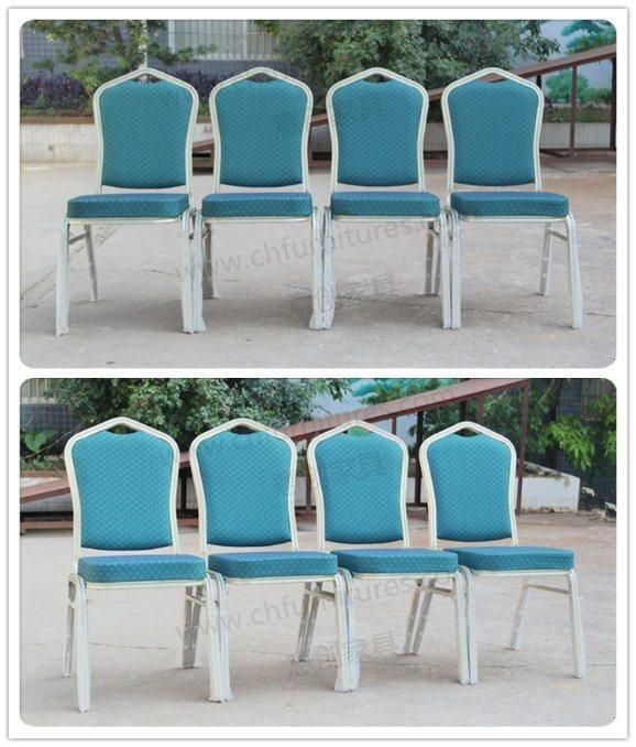Stacking Aluminum Iron Steel Metal Hotel Wedding Dining Banquet Chair Yc-Zg86-9