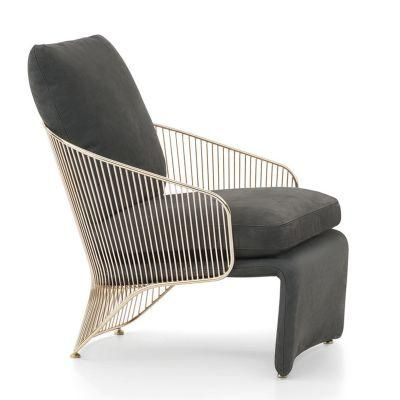 Nova Modern Living Room Furniture Metal Sofa Chair Upholstered Chair