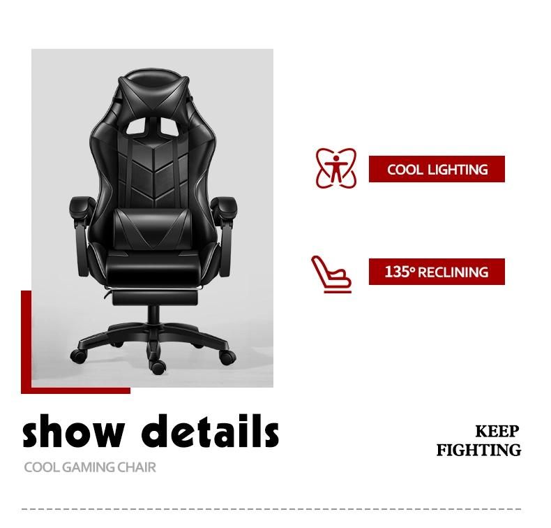 Custom Color China Supplier PU Leather Reclining Racing Chair Computer Game Silla Gamer PC Gaming Chair