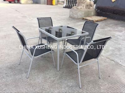 Modern Outdoor Square Furniture Love Chair and Table Set
