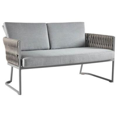 Modern Outdoor Furniture Woven Rope Basket 2-Seater Sofa