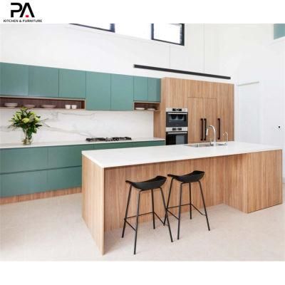 German Kitchen Modular Modern Furniture Two Tone Complete Contemporary Kitchen Interior Cabinets