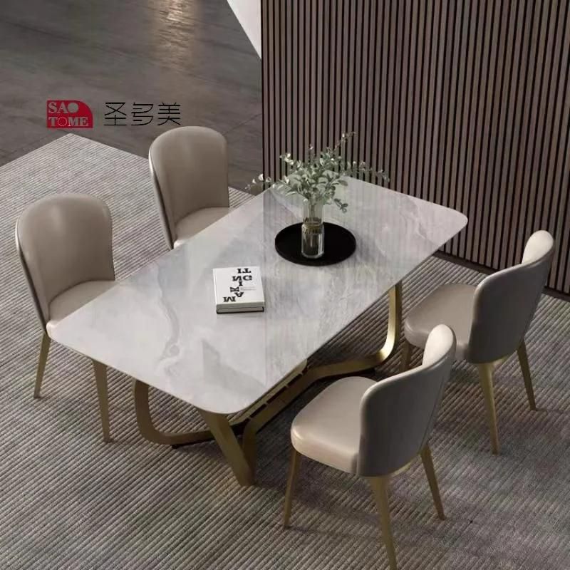 Italian Style Simple Popular Living Room Dining Room Furniture Metal Net Dining Table