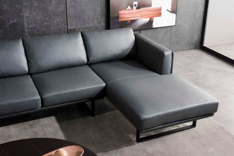 New Modern Furniture Design Leather and Fabric Office Sofa Set Living Room Furniture