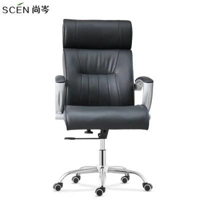 Foshan Modern MID-Back Boss Executive Office Chairs Swivel Reclining Real Leather Office Chair Sillas De Oficina