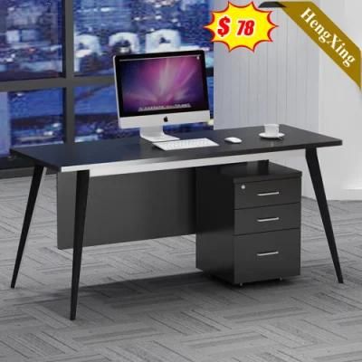 Classic Style High Quality Modern Wooden Office School Black Color Furniture Square Study Computer Table