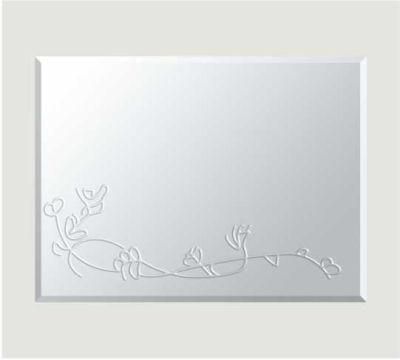 Rectangle Slim Unframed Bathroom Mirror Decorative Furniture Customized