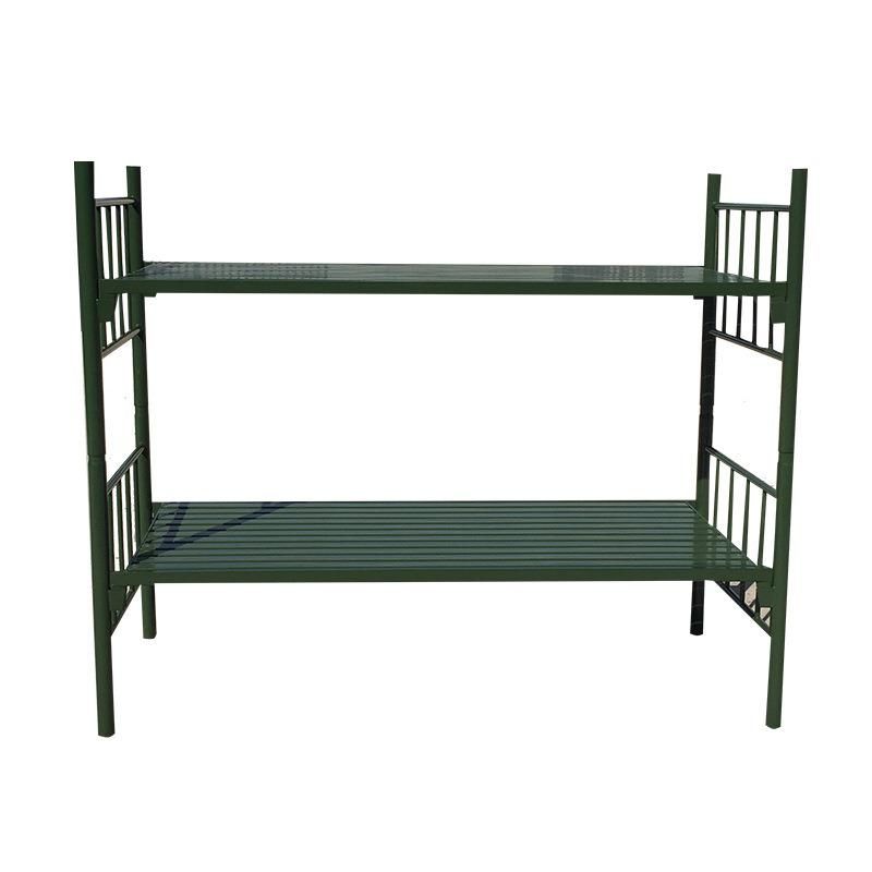 Home Bedroom Furniture Bed School Dormitory Iron Double Decker Metal Steel Pipe Bunk Bed for Student