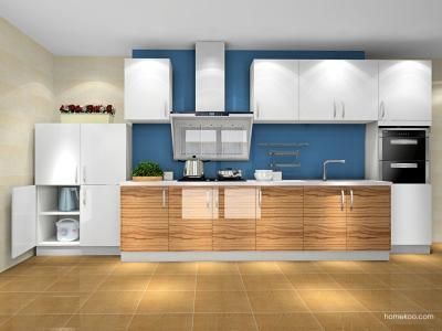 High Glossy PVC Door Cheap Kitchen Cabinet with High Quality