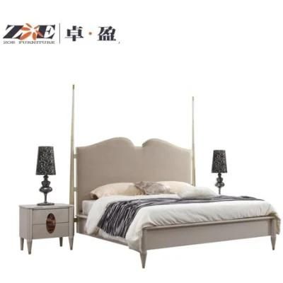 Wholesale Modern Home Apartment Luxury Bedroom Furniture Set MDF King Queen Size Double Bed