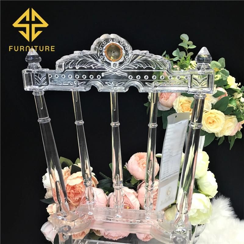 Wholesale Furniture Cheap Transparent Acrylic Wedding Clear Resin Dining Chair