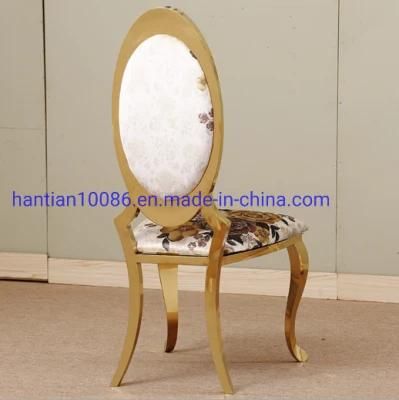 Flower Design High End Stainless Steel Dining Chair for Event Banquet Wedding Furniture