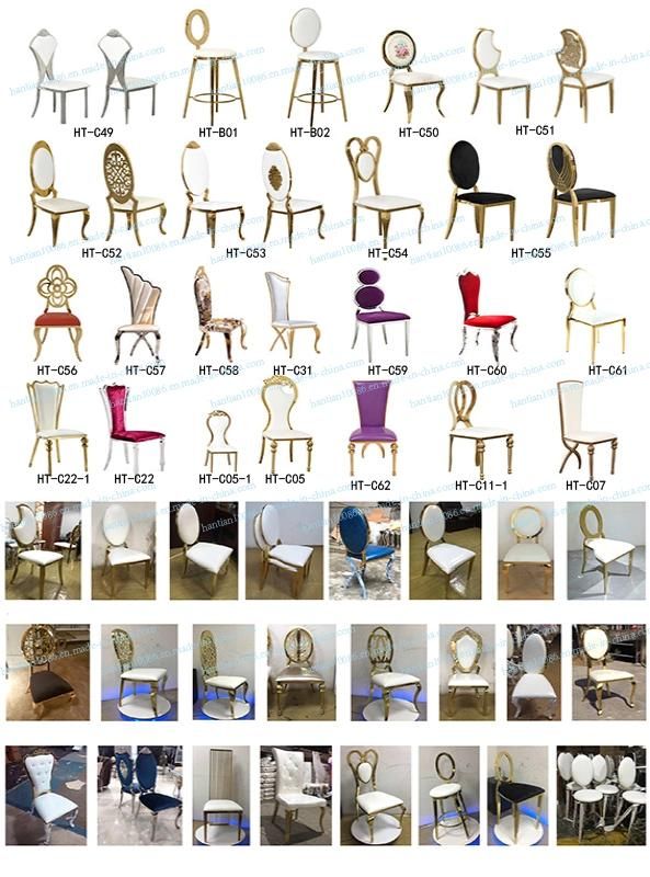 Blue Auditorium Furniture Electric Styling Gold and Silver Indian Wedding Chairs