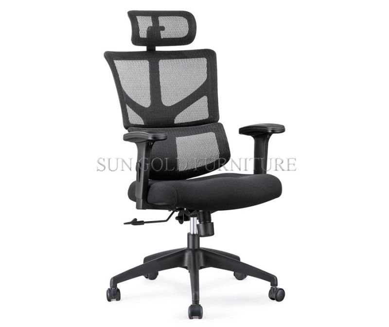 Modern Foshan Office Chair Factory Ergnomic Mesh Office Chair with Headrest