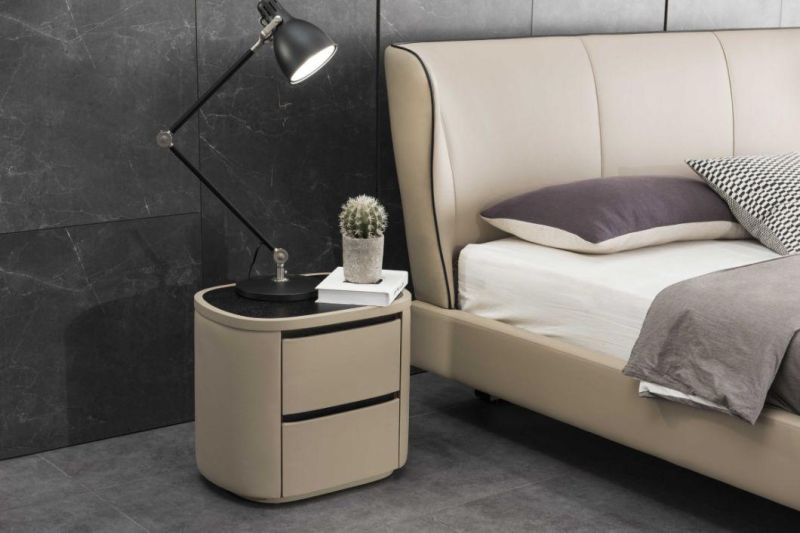 Designer Furniture Bedroom Furniture King Bed Double Bed with Soft Elegant Headboard Gc2002