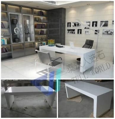 U Shape White Office Table/Manager Office Table