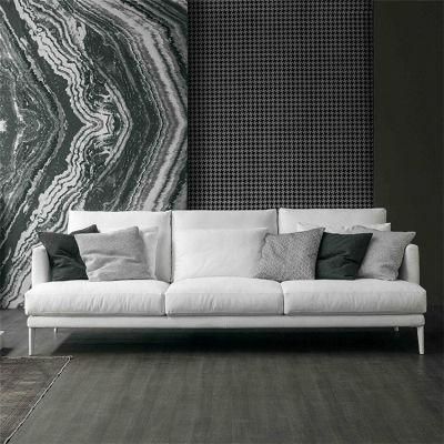 Living Room Chesterfield Furniture Modern Wood Frame Fabric Sofa