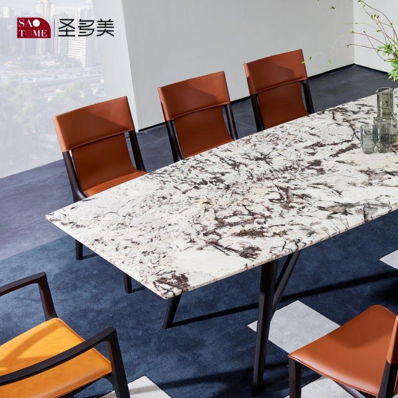 Modern Fashion Furniture Armless Blue Dining Chair