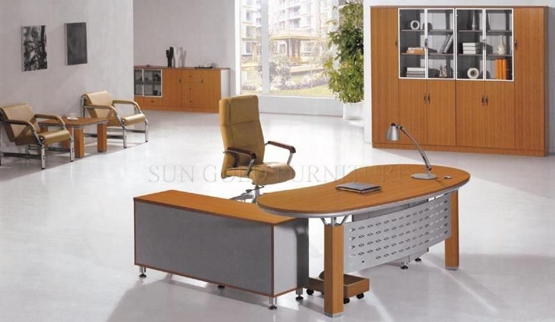 Popular Steel Leg L Shape Office Desk for Director (SZ-ODT604)