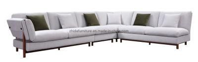 Home Furniture Fabric L Shape Living Room Sofa for Hotel Bedroom