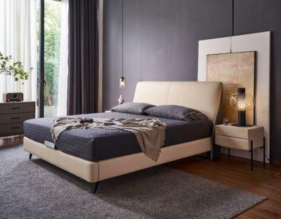Customized Modern Bedroom Home Furniture King Size Bed Queen Bed Double Bed for Home Use a-Mf002
