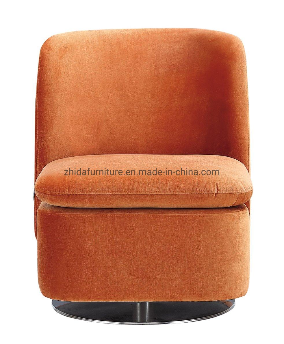 Orange Back Modern Furniture Round Back Living Room Sofa Chair