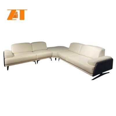 Modern Sofa Home Furniture Modular Sectional Couch Leather White Living Room Sofa Set