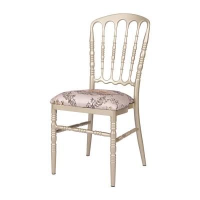 Foshan Wedding Furniture Luxury Aluminum Napoleon Chair for Sale