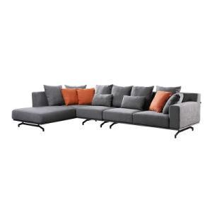 European Style Modern Design Minimalist Living Room Sofa Set Fabric Sectional Sofa
