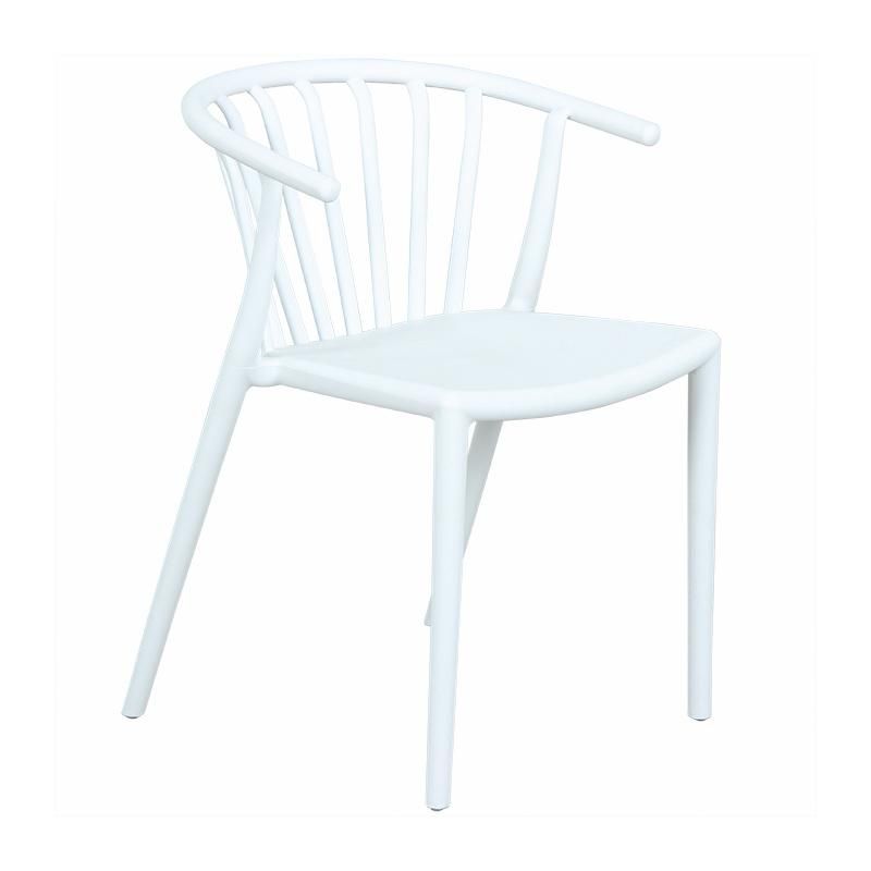 Wholesale Outdoor Furniture Modern Style Garden Furniture Union Plastic Chair Eco-Friendly PP Armrest Dining Chair